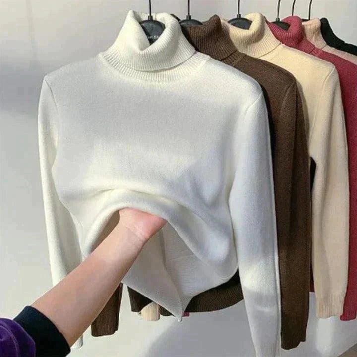 Zephyrine | Women's Fleece-Lined Turtleneck Sweater